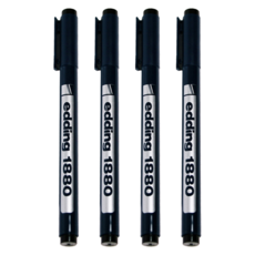 edding Drawliner 1880 製圖筆 0.5mm, 4個, 單一顏色
