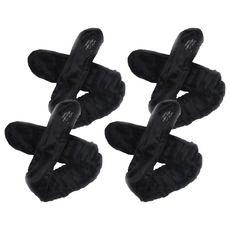 Block Mart 兔子洗臉髮帶, 黑色, 4個