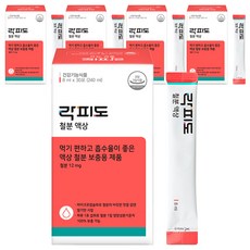 락피도 정품 철분 액상 30포, 240ml, 5개