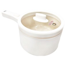 FURIMORI 富力森 2L多功能快煮鍋 FU-EH217W，透明上蓋，雙層隔熱鍋身，陶瓷釉內膽