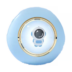 JAR嚴選 UFO造型暖手寶夜燈 藍色, 便攜小巧 快速溫暖 兩檔調節 安全防爆 恆溫保護 超耐久續航