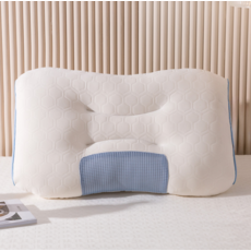 달콤상점 라텍스 수면 경추베개, 블루, 1개