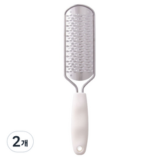 글로어스 부드러운 풋파일 발각질제거 화이트B손잡이 L, 1개입, 2개