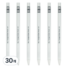 ibis 按壓式三角支架筆 12676 2B, 白色, 30個