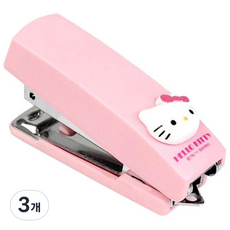 buyhearts Hello Kitty 迷你釘書機 KN-830, 3個, 混合色