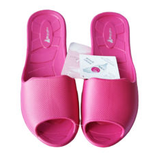 MONZU 滿足環保室內拖鞋 無臭無毒 易洗防臭 輕薄透氣 MIT品質認證 台灣製, 桃紅色, 1雙