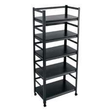 FAmILyLIFE 生活 快裝式岩熔碳鋼耐重置物架 FL-272 18kg, 黑色