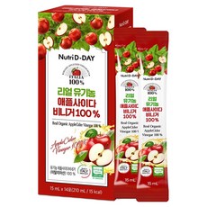 뉴트리디데이 리얼 유기농 애플사이다 비니거 14p, 210ml, 1개