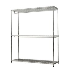 dayneeds 日需百備 電鍍 三層雙桿衣櫥 荷重型