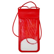 POLYWELL 寶利威爾 時尚手機防水袋 7.2吋 螢幕可操作 防水防沙 PW15-T65-0300, 紅色, 1個