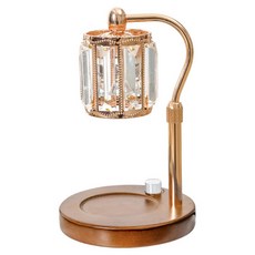 Rofancy 洛帆晞 經典木座系列 融蠟燈 可調光 高低, 典雅方 棕色