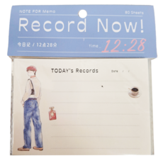 德德小品集 今日記便簽本 - 80張記事本 Record Now! NOTE FOR MEMO, 12點28分, 2本, 1組