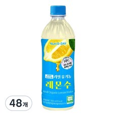 뉴트리디데이 리얼 유기농 레몬수, 48개, 500ml