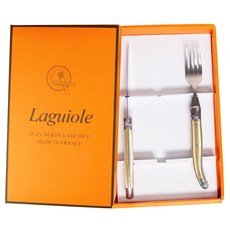 LAGUIOLE 拉吉爾 尚-涅朗 晚餐餐具禮盒組, 香檳金, 1套, 叉子 + 刀子 + 包裝盒