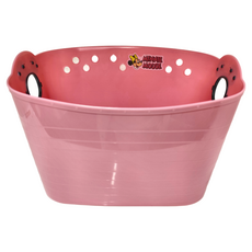 Nishiki 錦化成 日本製軟式米妮置物籃 10L 聚乙烯, 米妮 粉色, 1個