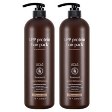 아브카 극손상 케어 LPP 단백질 헤어팩 저자극 트리트먼트, 2개, 1L