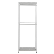 dayneeds 日需百備 輕型烤漆三層雙桿衣櫥 1個, 白色