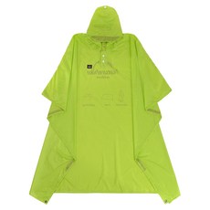 Naturehike 挪客 三合一斗篷雨衣, 亮綠色, 1件