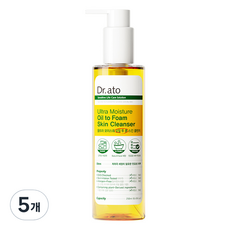 Dr.ato Ultra保濕油泡沫潔膚露, 5個, 250ml