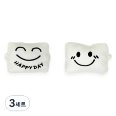 랩앤툴스 손목쿠션 2종 세트 9 x 6 cm, 화이트, 3세트