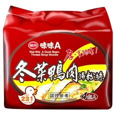 味丹 味味A 冬菜鴨肉湯粉絲 90g, 4包