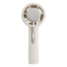 르젠 초경량 BLDC 펠티어 냉각 아이스 터보 핸디팬, 루나 화이트, LZMF-UC100 루나 화이트, LZMF-UC100