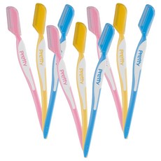 每日美妝工具 KAI 一般修眉刀 3入組, 3個, 混色