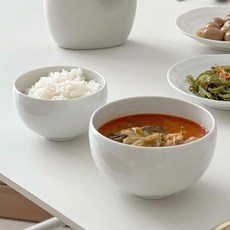 NICOTT Le Blanc 圓形飯碗 + 湯碗組, 飯碗 + 湯碗, 單一顏色, 1套