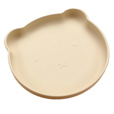 라라듀 실리콘 앞접시, 베이지, 1개