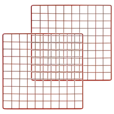 多用途網片置物架 40 x 40cm 2個, 紅色, 1組