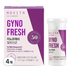 메디포스트 지노프레쉬 건강해질 여성유산균, 30정, 4개