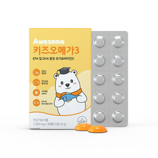 Awesome Omega 3軟糖, 30顆, 1盒