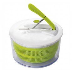 ibili 手壓式蔬菜脫水器, 1個, 白色 ＋ 綠色