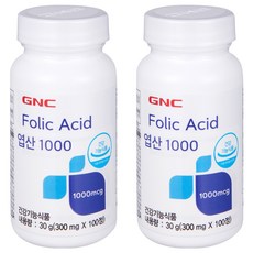 GNC 엽산 1000, 100정, 2개