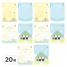 PENPIA 1 000 小學3-6年級讀書心得裝訂筆記本, 20個, 隨機出貨