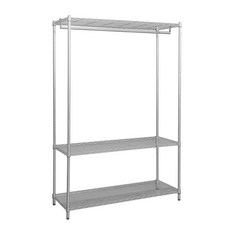 dayneeds 日需百備 輕型電鍍插管 三層單桿衣櫥