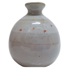 利休白茶赤點陶瓷花器