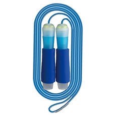 炫彩培林跳繩, 聚氯乙烯(繩子), 聚丙烯(握把), 本體長度±240公分, 240cm, 藍色, 1個