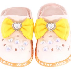 아랑로랑 여아용 클로이하트 더블리본 신발파츠 12종 세트