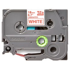 兄弟牌 護貝帶 18mm 黑色底白色字, 1個