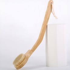 DALLOA Orot 高級型曲線身體刷, 1入, 自然色, 1個