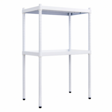 dayneeds 日需百備 極致工藝 烤漆二層架 展示架 儲藏架, 白色, 2層