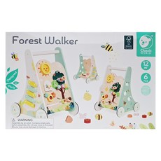 Classic WORLD 客來喜 經典木玩 森林冒險學步車, 10527, 1個