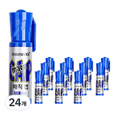 모나미 매직캡, 청색, 24개