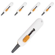 델리 잡기편한 오토락 톱날컷터 TD700, 화이트, 5개