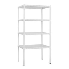 dayneeds 日需百備 極致美學烤漆架 圍籬版 1個, 白色, 4層