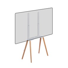 LDL MOUNT 緊貼牆面畫架型電視架 三星LG相容 電視立架 白色, APL-FS44W, 1個