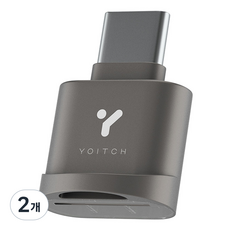 요이치 USB2.0 MicroSD 카드리더기 블링크2.0C, YG-CRM200, 혼합색상, 2개