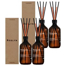 로즐린 슬로우 디퓨저, 500ml, 4개, 오 블랙체리