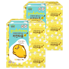 ITC 蛋黃哥廚房毛巾 Toktok 3 層, 100張, 6盒